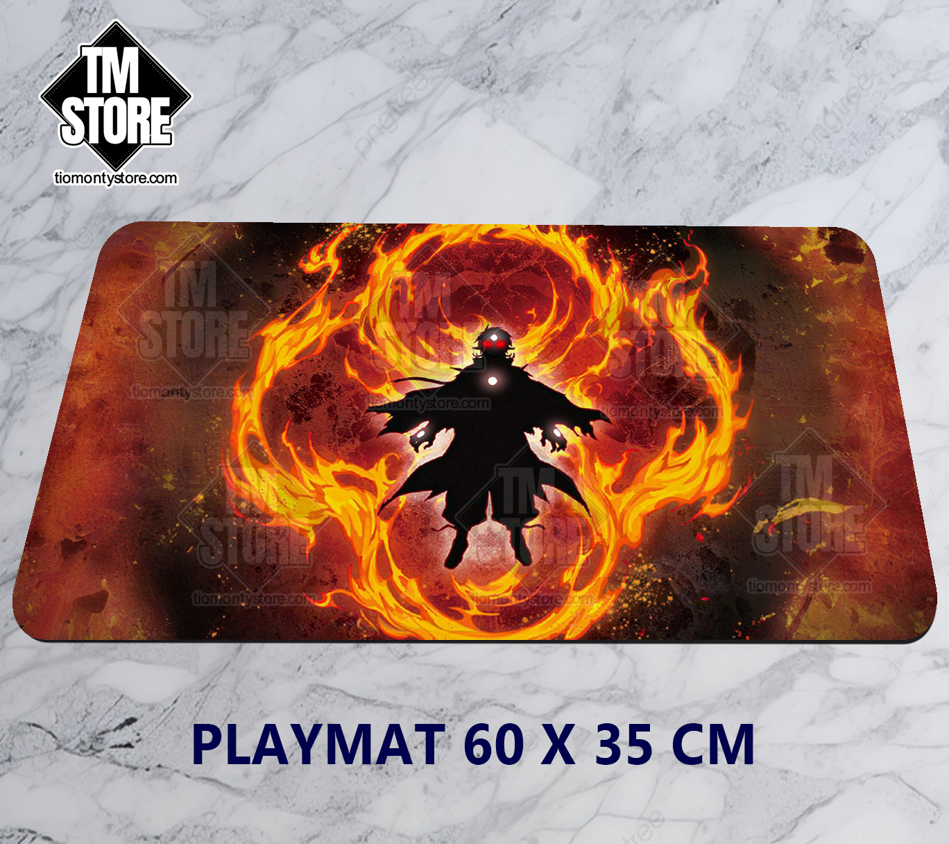 Playmat Yu-Gi-Oh Branded In White