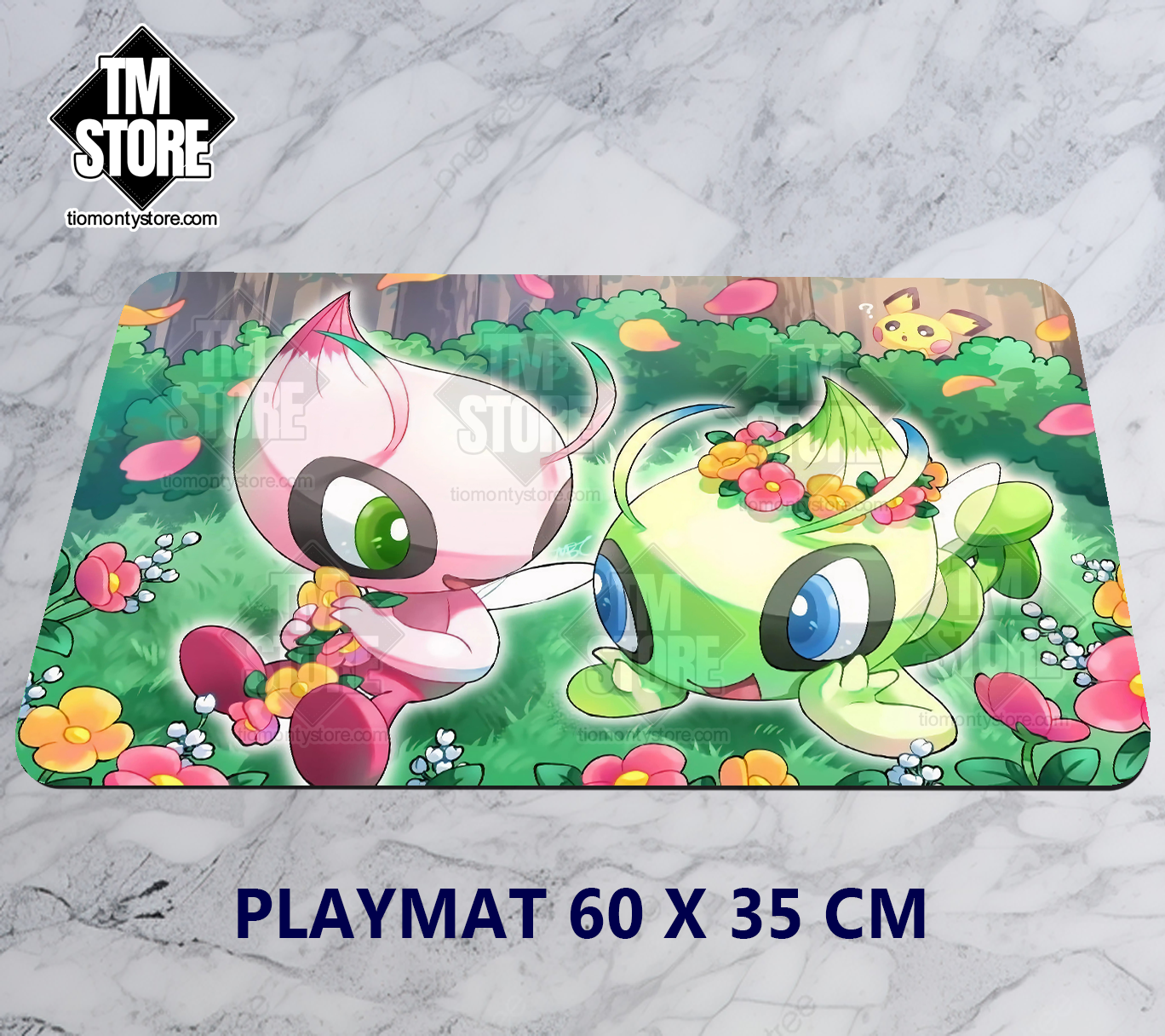 Playmat Pokémon Celebi & Celebi shiny