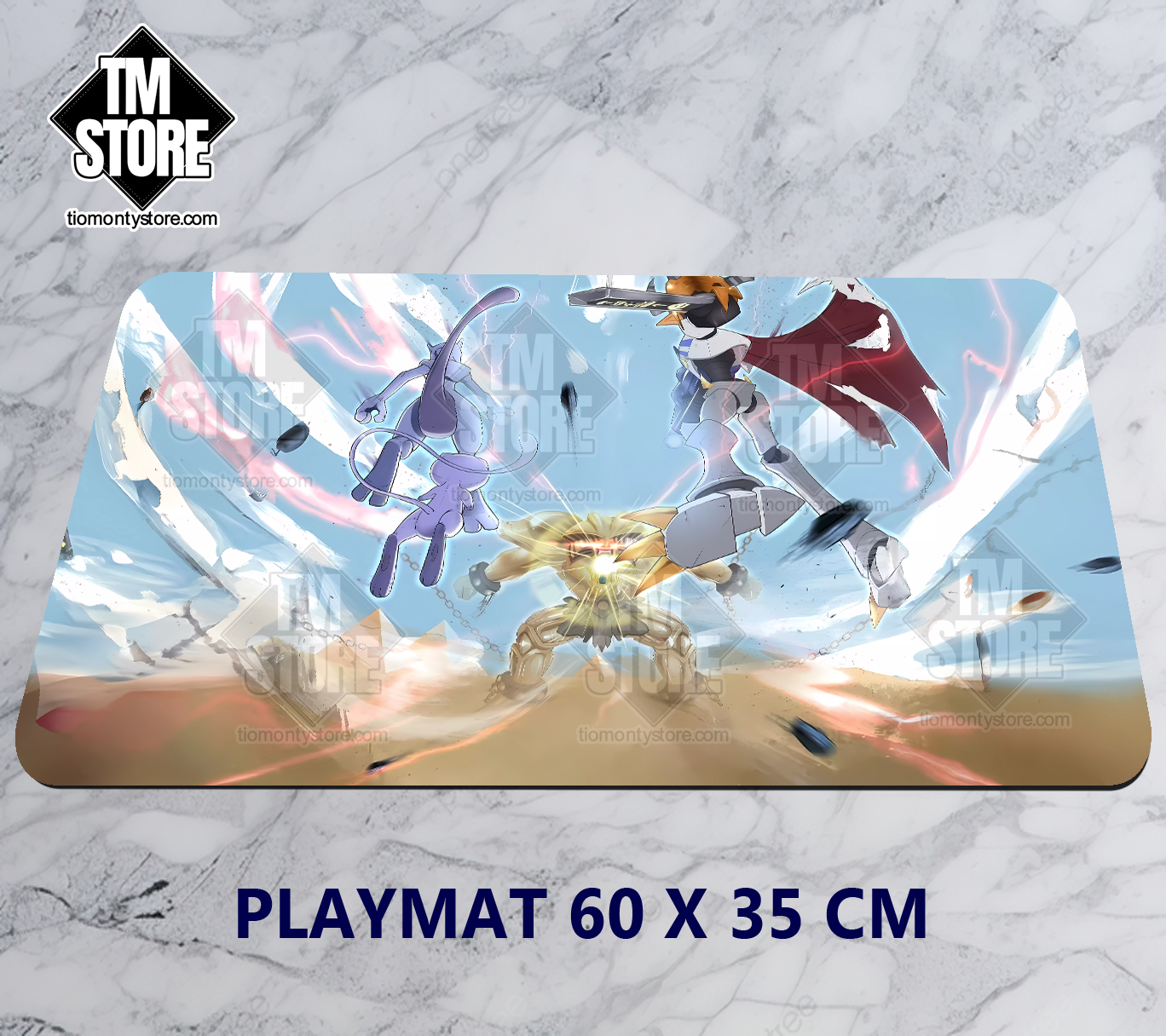 Playmat Yu-Gi-Oh - Exodia vs Pokemon & Digimon