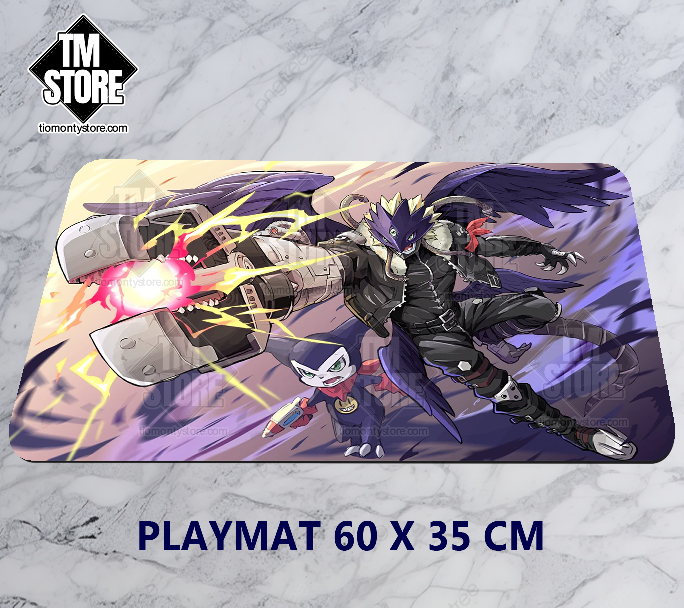 Playmat Digimon - Impmon & Beelzemon
