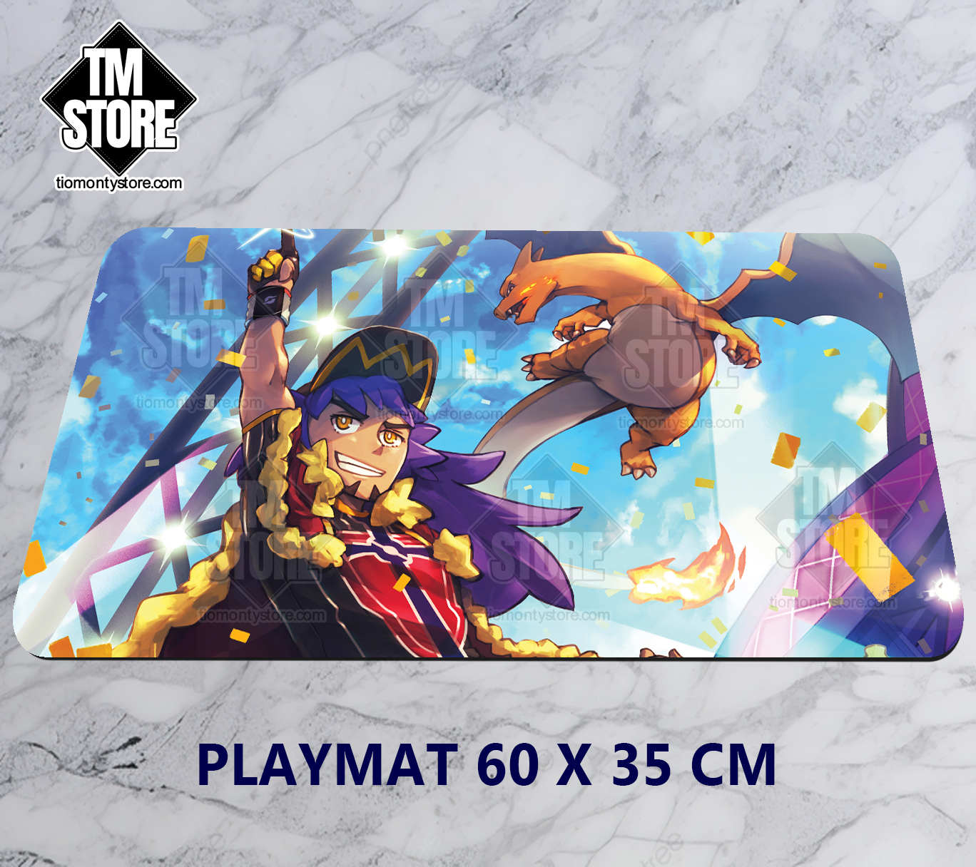 Pokémon Leon & Charizard Playmat