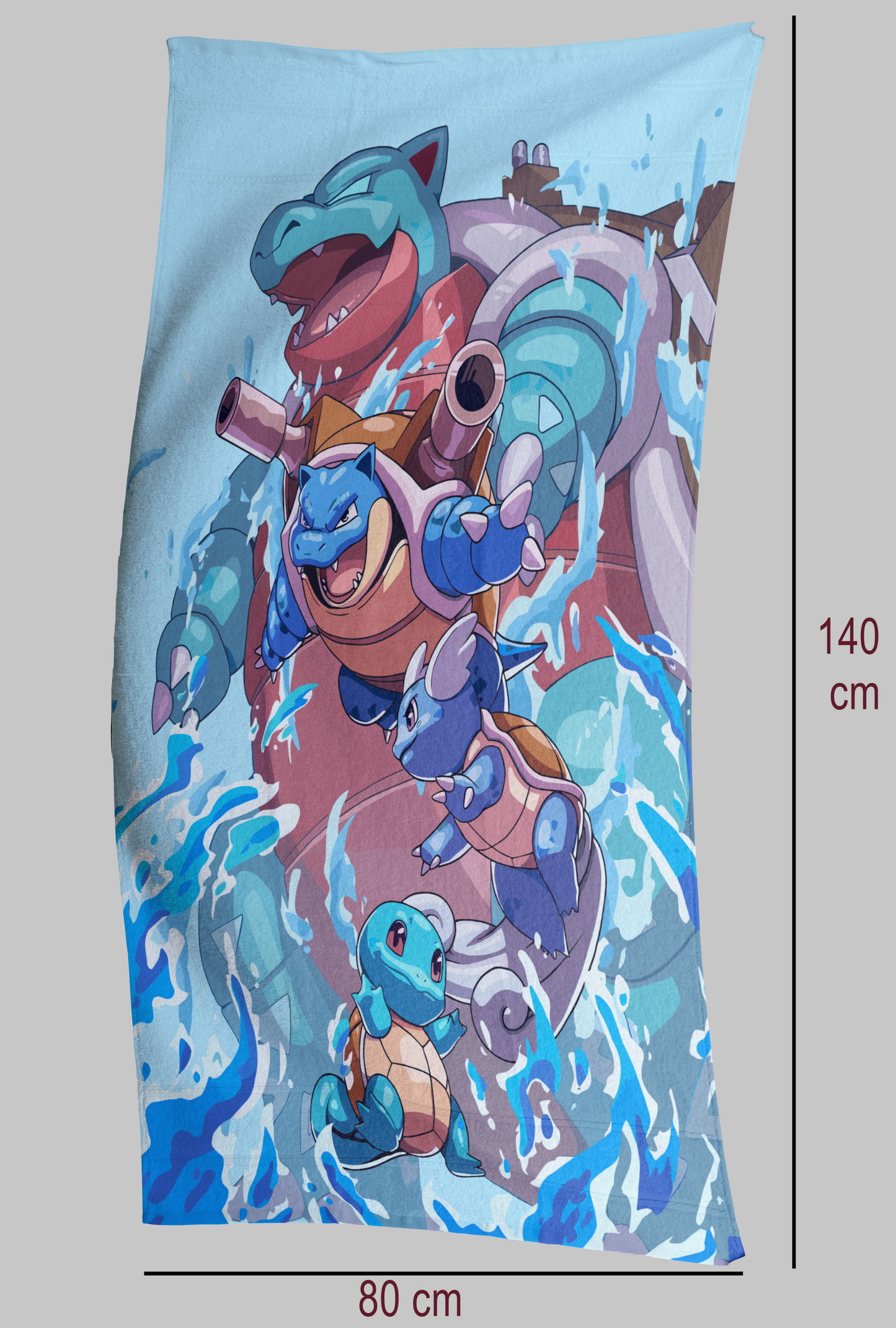 Pokemon Squirtle Evolutionary Line Standard Towel