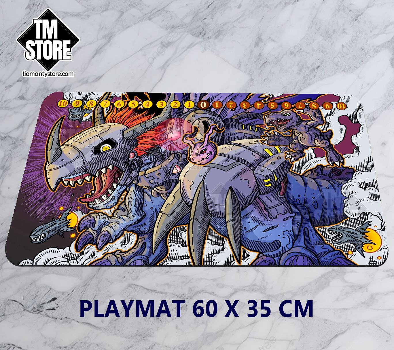 Playmat Digimon - Metalgreymon Virus
