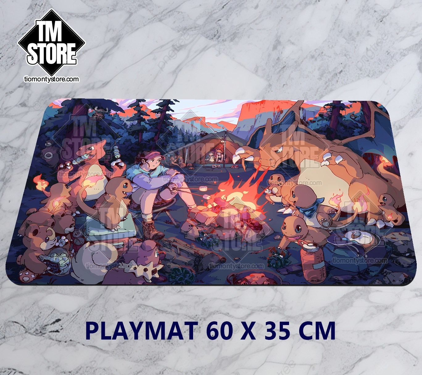 Playmat Pokémon - Pokemon Charmander Camp