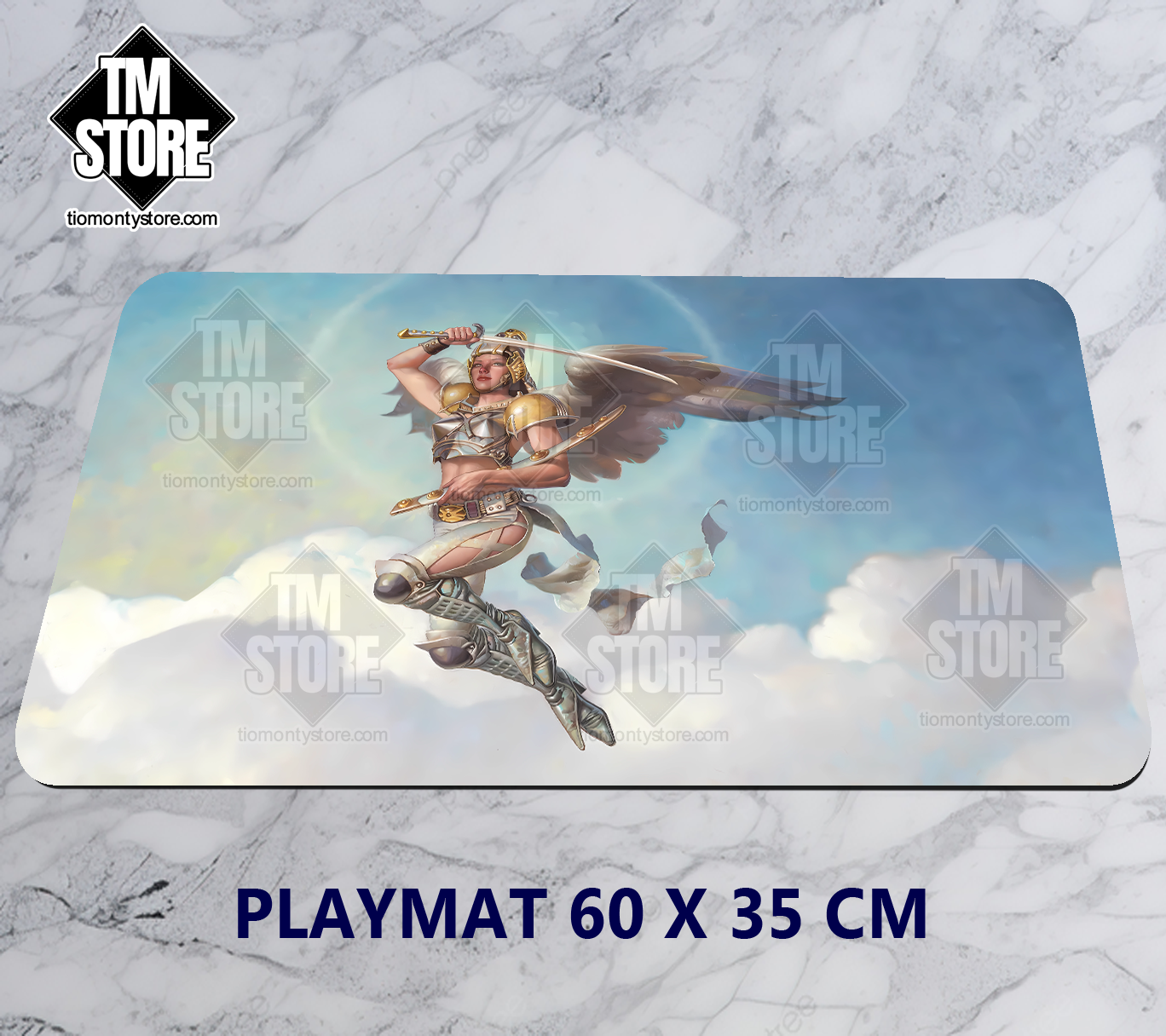 Playmat MTG Serra Angel Print - Original Magic Art