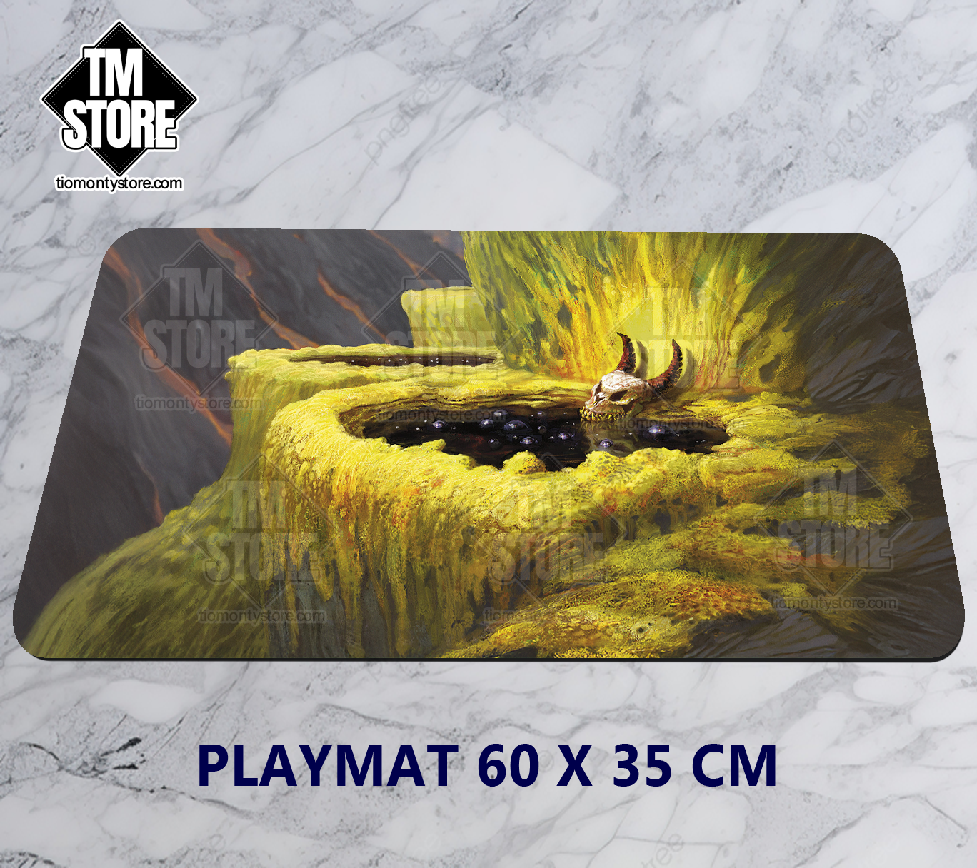 Playmat MTG - Sulfurous Springs Dominaria Art