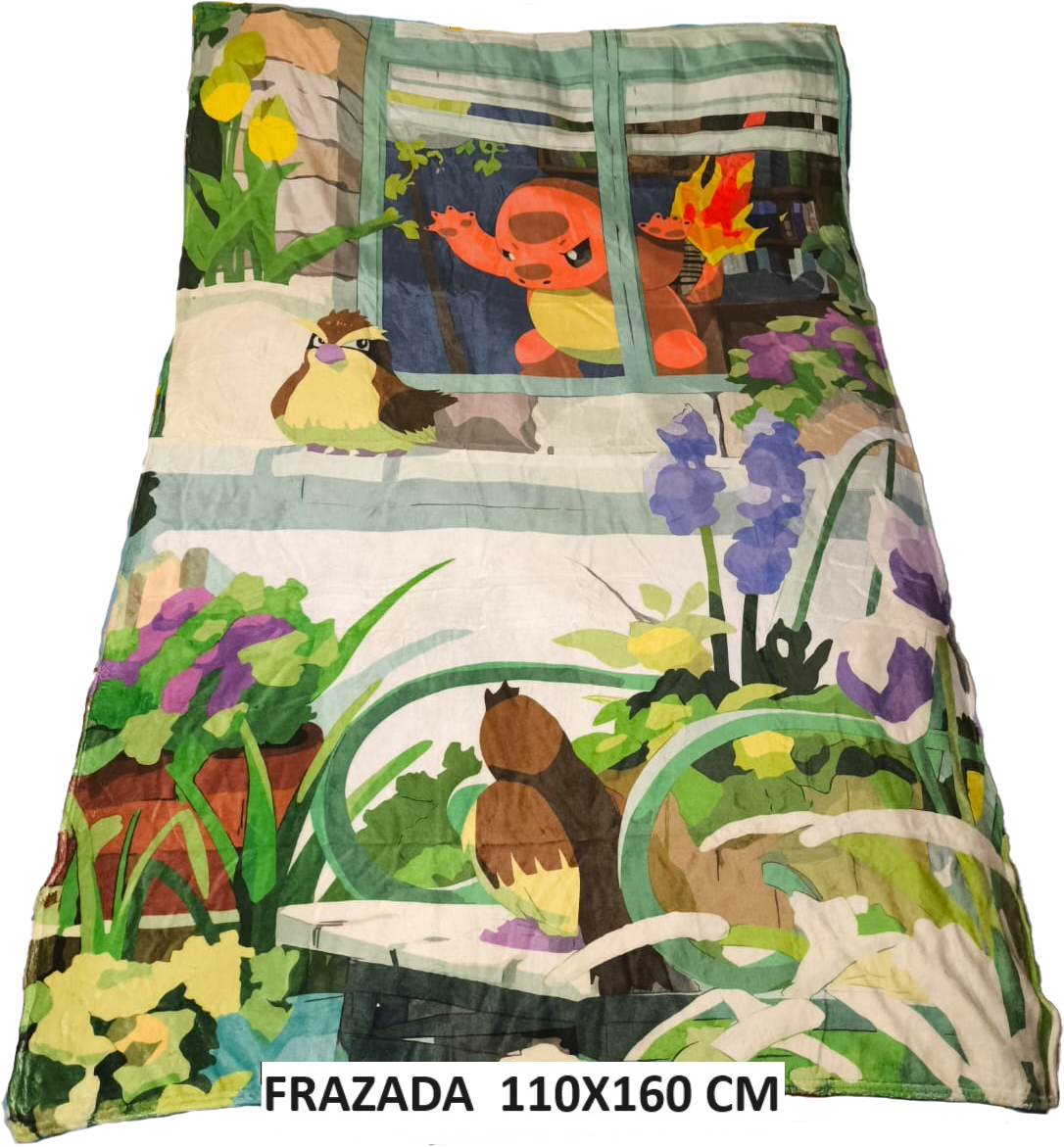 Frazada Viajera Charmander Pokemon TCG