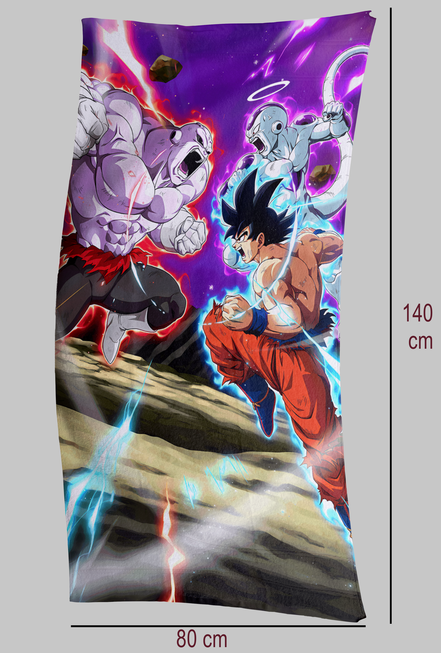 Dragon Ball Super Goku, Freeza vs Jiren Standard Towel
