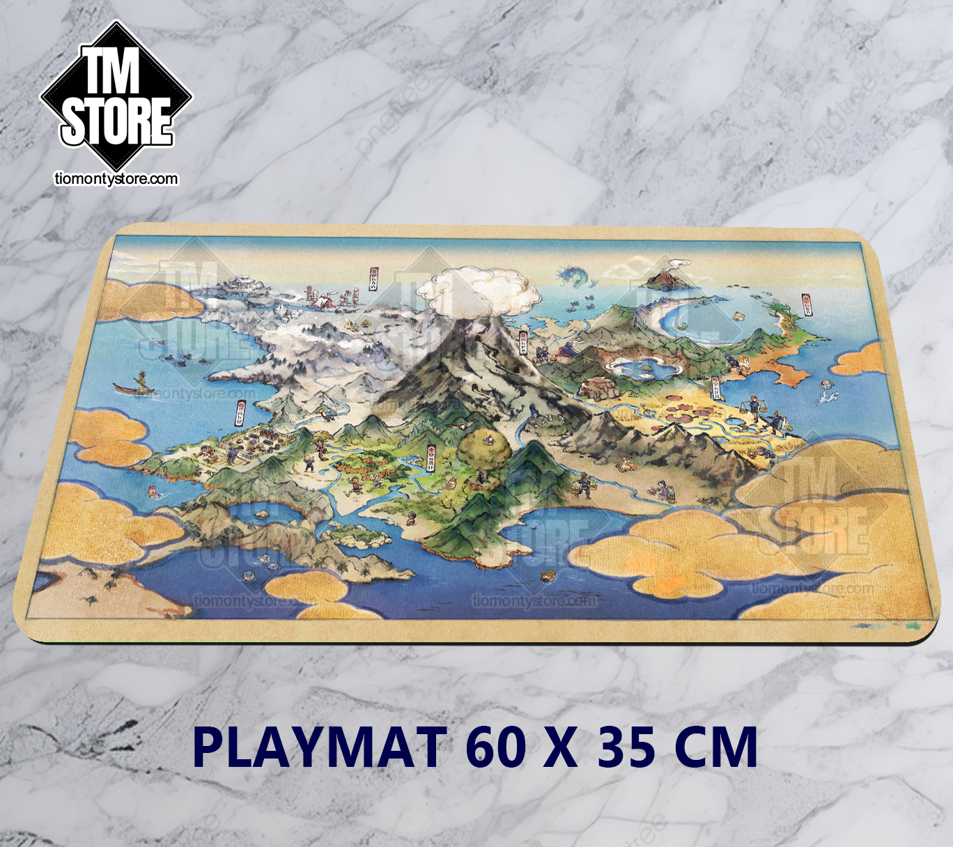 Pokémon Hisui Map Playmat