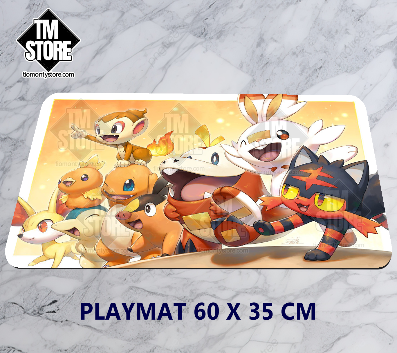 Playmat Pokémon Fire Starters
