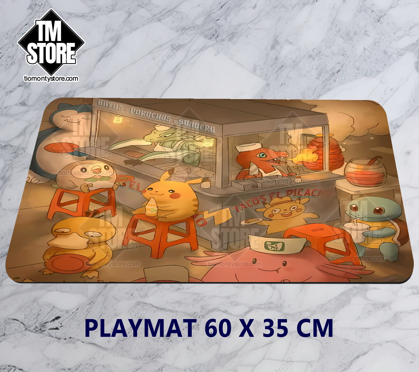 Playmat Pokémon Tacos el Pikachu