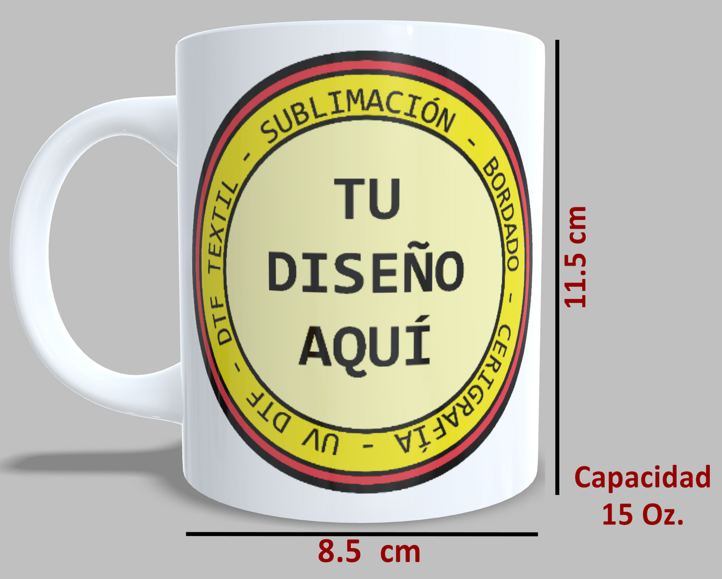 Taza Blanca 15 Oz. Sublimada