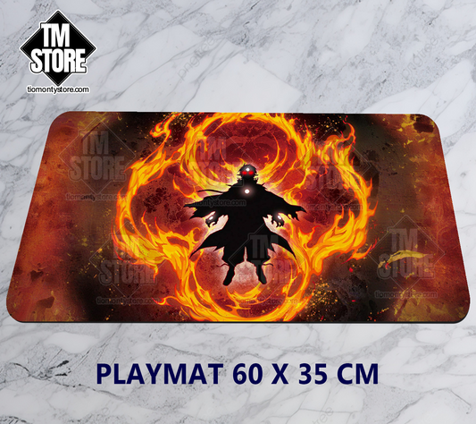 Playmat Yu-Gi-Oh Branded In White