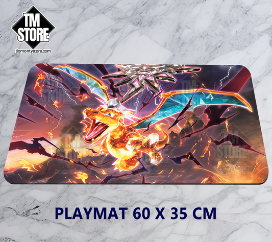 Playmat Pokémon - Charizar Obsidian Flames Booster Art