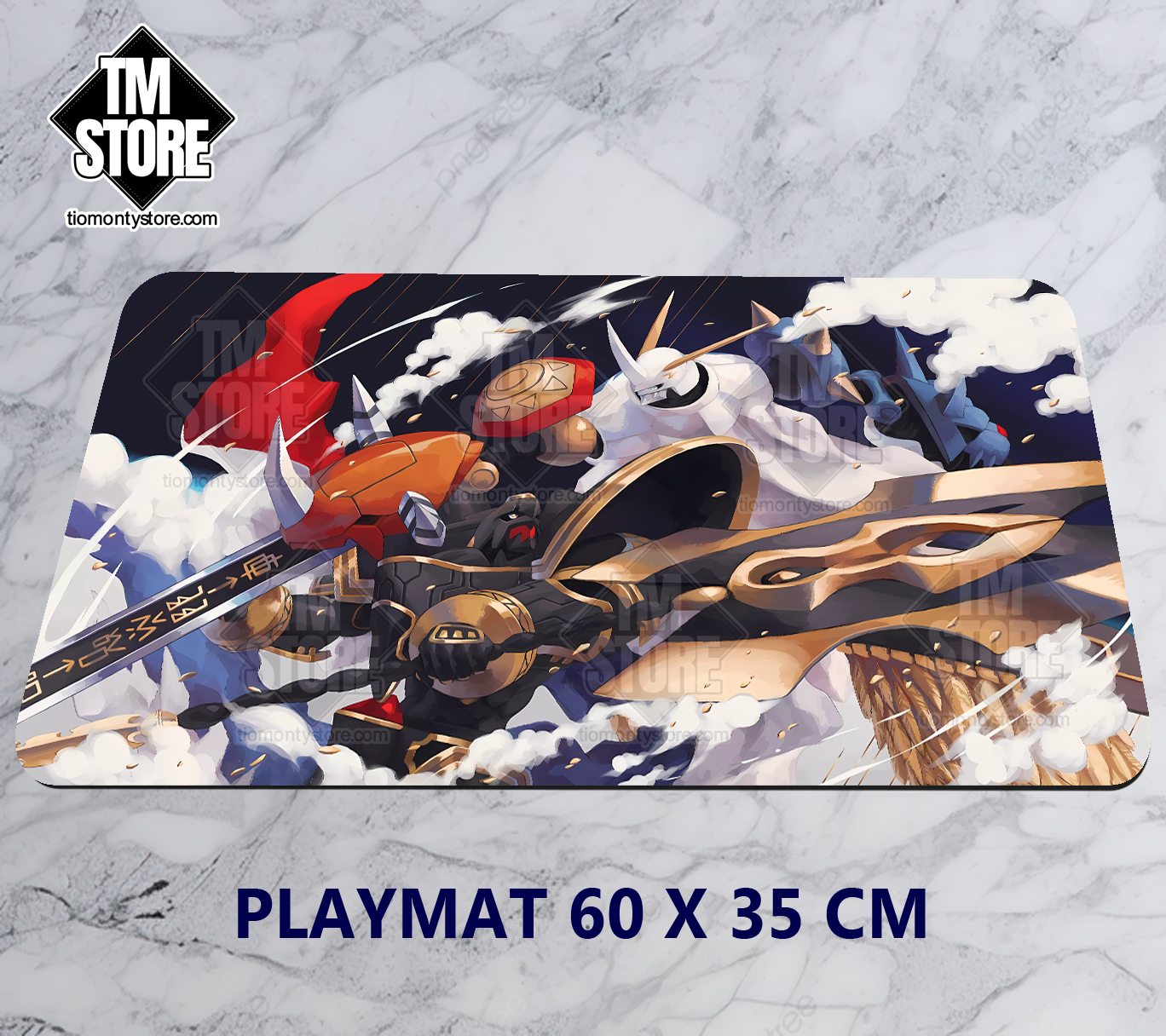 Digimon Playmat - Gallantmon vs Alphamon