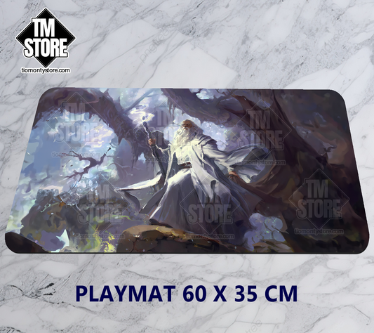 Playmat MTG LOTR Gandalf the White Play Promo Art