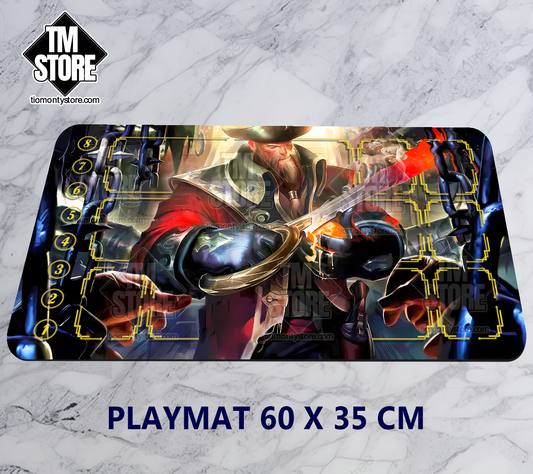 Playmat Riftbound LoL- Gangplank Capitán