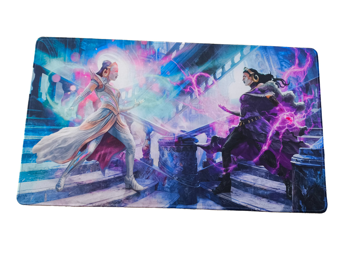 Playmat bordes cosidos MTG - FRA Liliana the Faultless vs Liliana the Repentant