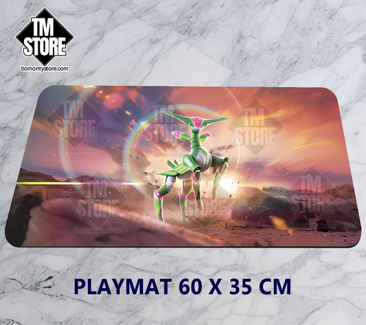 Pokémon Playmat - Iron Leaves Temporal Forces Booster Art