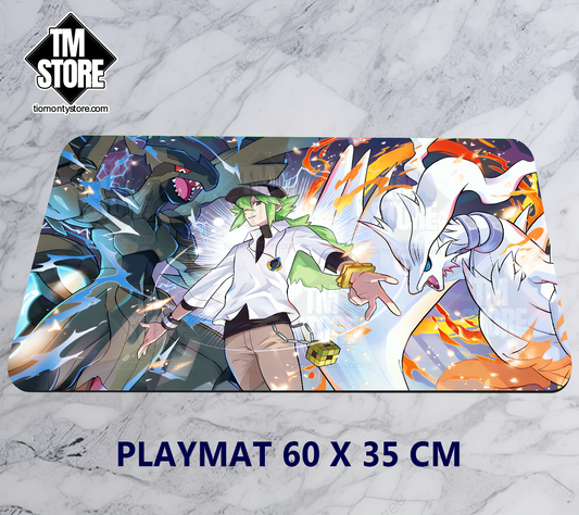 Playmat Pokemon -  N & Reshiram & Zekrom