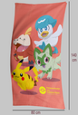 Pokemon Paldean Starters &amp; Pikachu Standard Towel