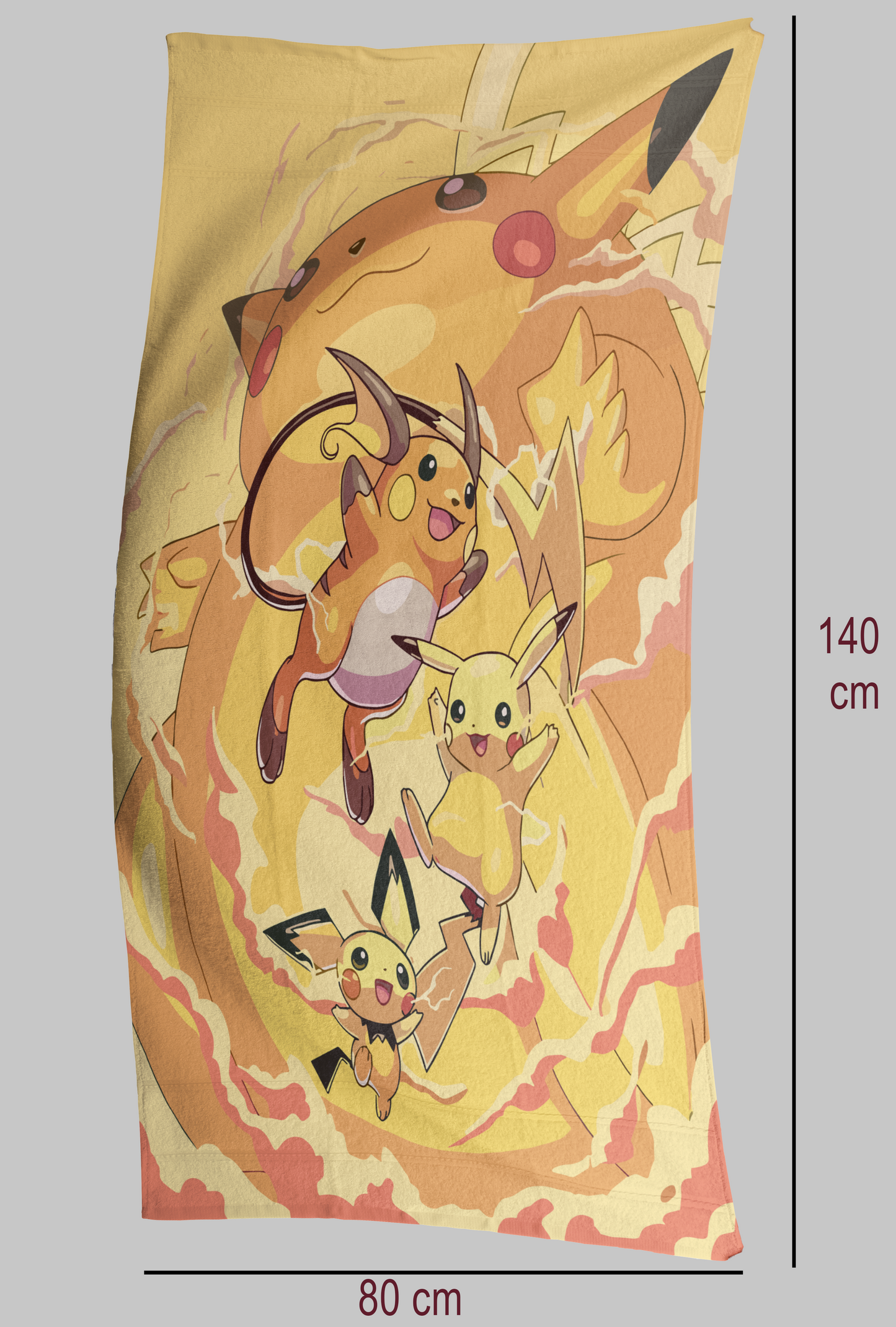 Pokemon Pikachu Evolutionary Line Standard Towel