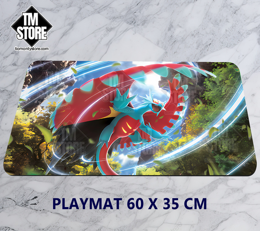 Pokémon Playmat - Roaring Moon Paradox Rift Booster Art