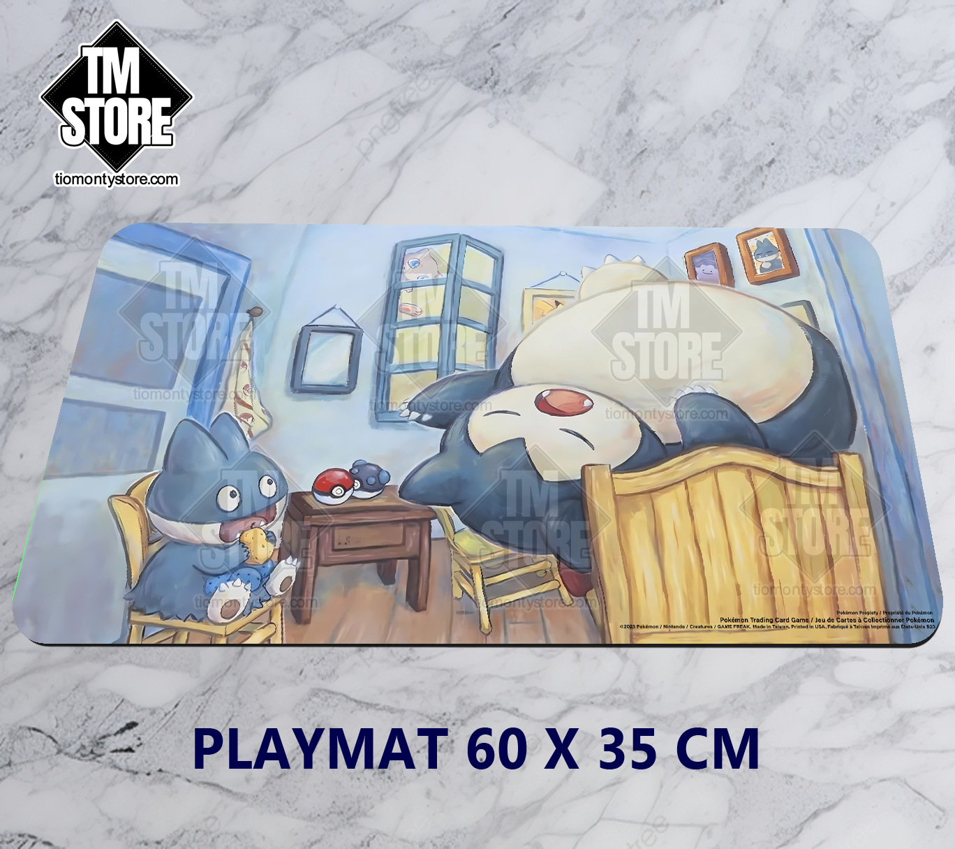 Playmat Pokémon Van Gogh x Munchlax & Snorlax
