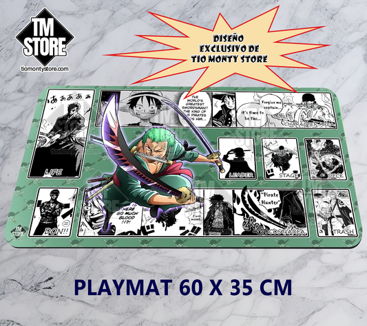 Playmat One Piece - Zoro manga exclusive TM store Op.1