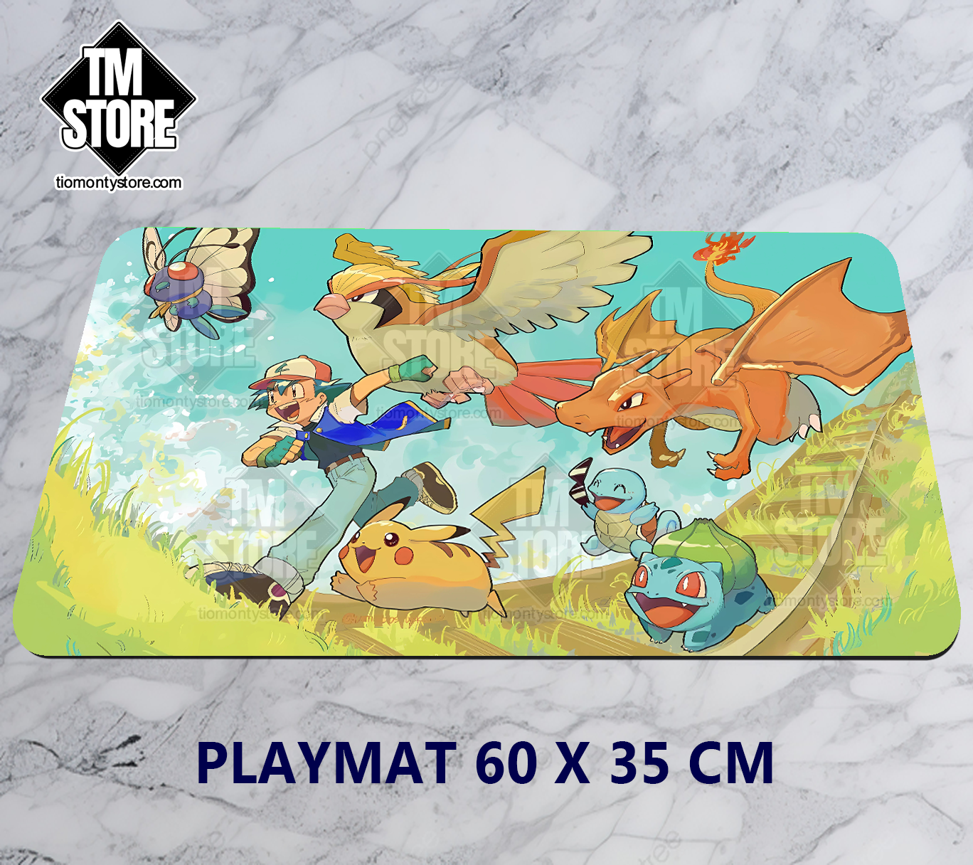 Playmat Pokémon Ash's Kanto Team