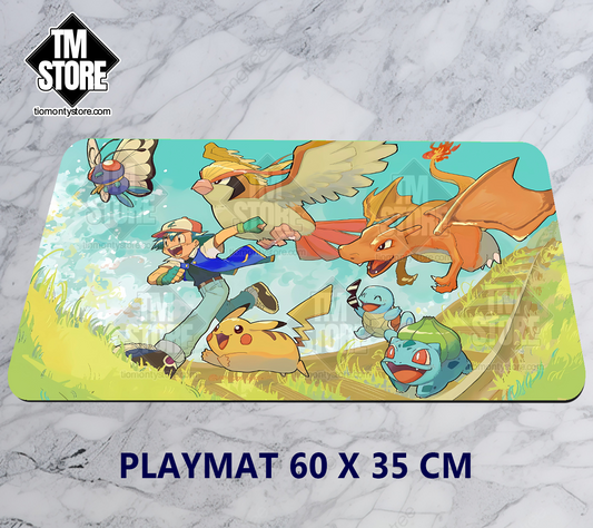 Playmat Pokémon Ash's Kanto Team
