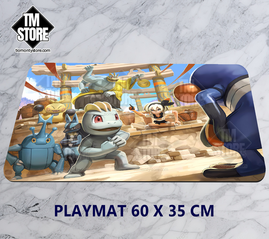 Playmat Pokémon Bea's Fighting School