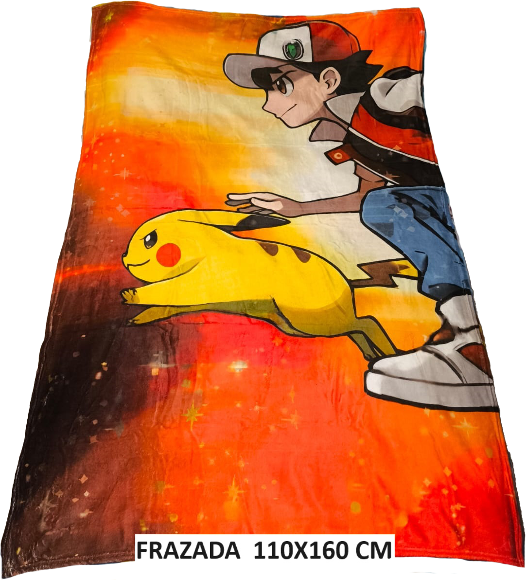 Reds Pikachu Pokemon TCG Travel Blanket