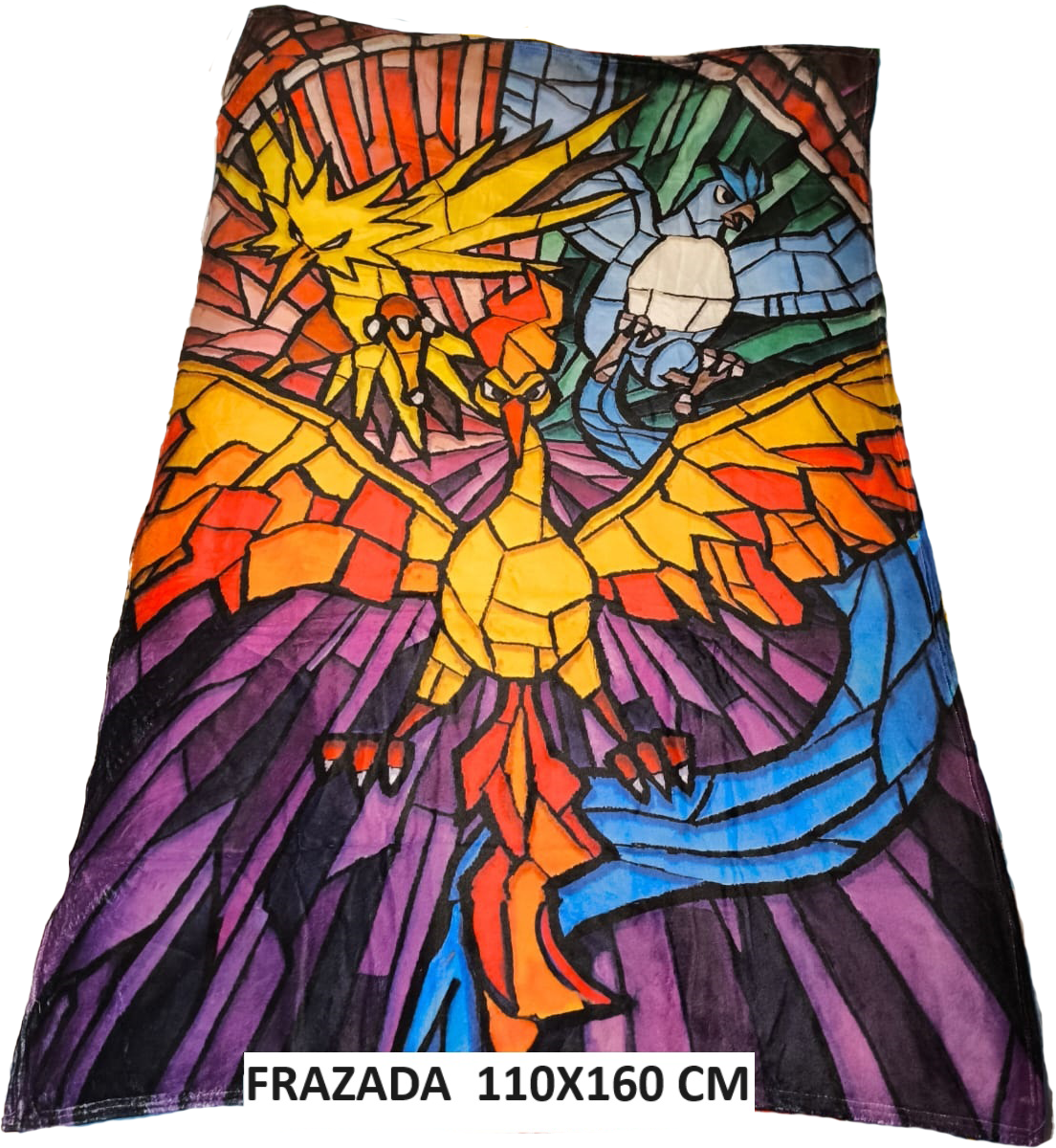 Moltres &amp; Zapdos &amp; Aticuno GX Pokemon TCG Traveling Blanket