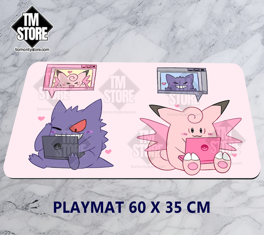 Pokémon Gengar &amp; Clefable Playmat